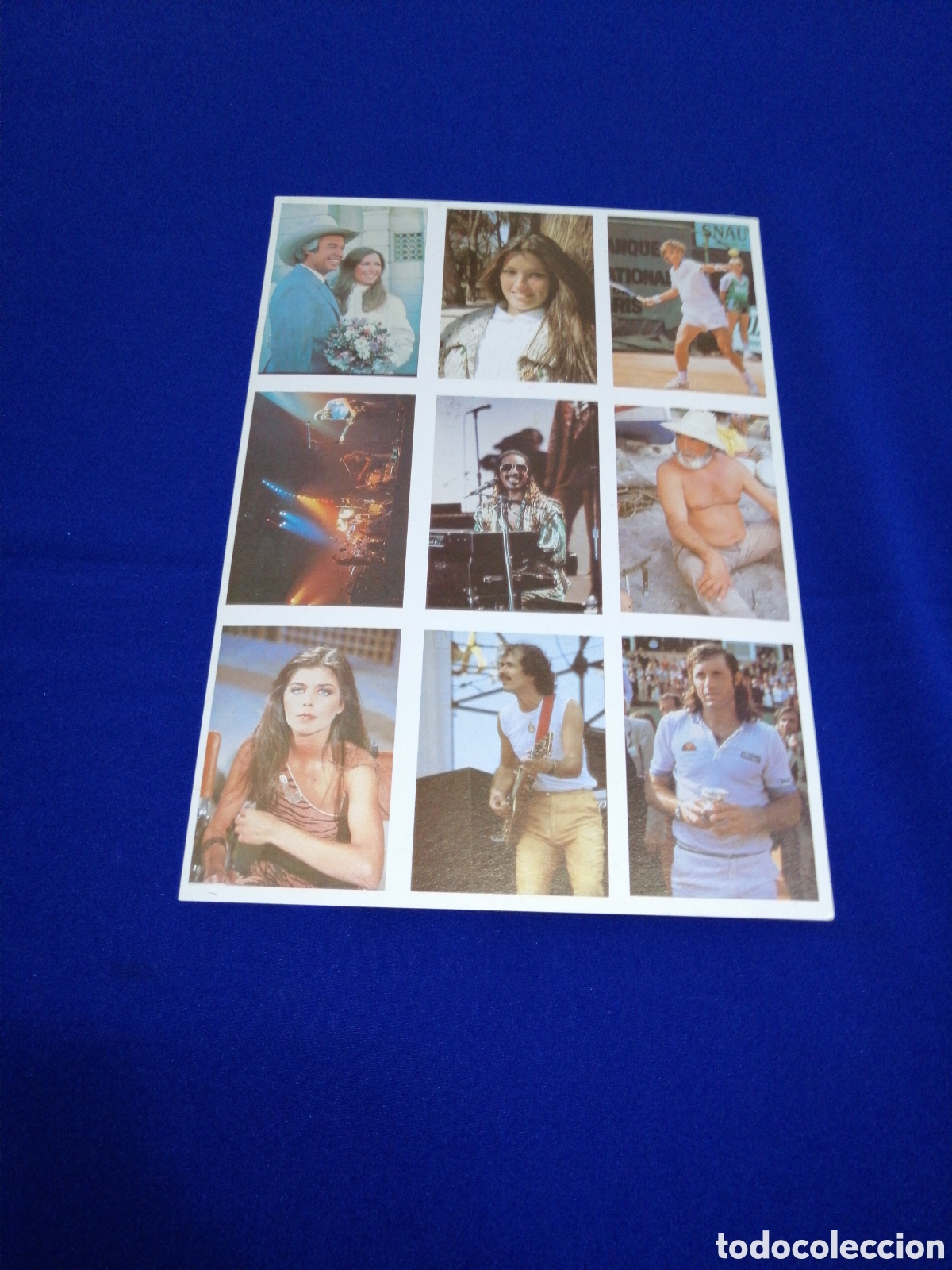 Colecionismo Cromos antigos: SHOW DE ESTRELLAS PINK FLOYD - STEVIE WONDER - VERANO AZUL - SANTANA L&Aacute;MINA SIN TROQUELAR