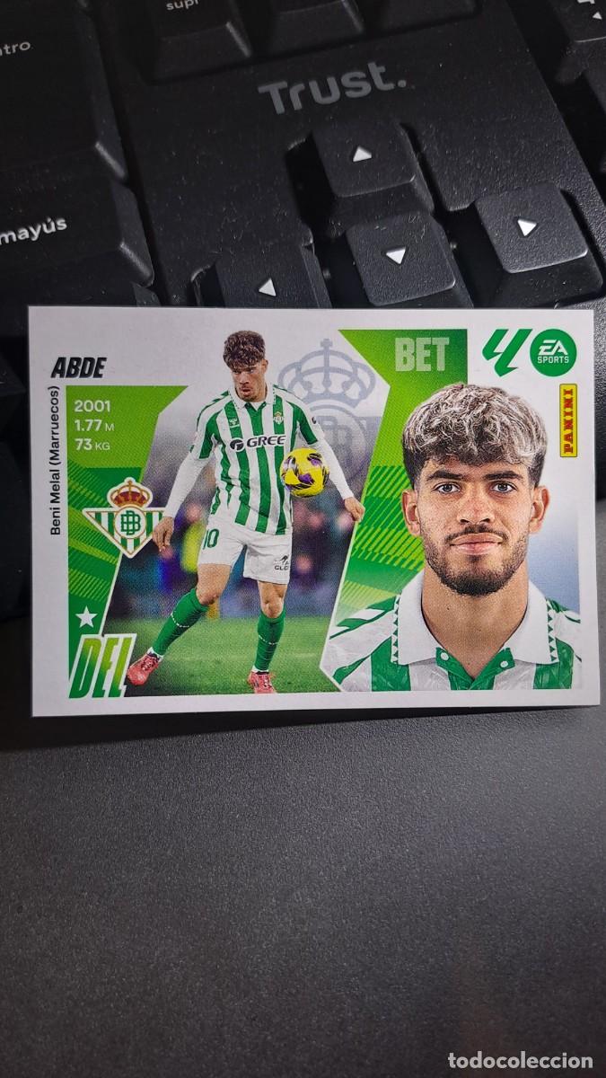 Coleccionismo cromos antiguos: CROMO ABDE 18 BETIS LIGA 2025 2026 25 26 ESTE PANINI NUNCA PEGADO