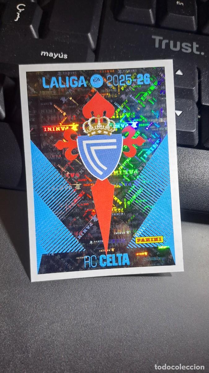 Coleccionismo cromos antiguos: CROMO ESCUDO CELTA DE VIGO 1 LIGA 2025 2026 25 26 ESTE PANINI NUNCA PEGADO