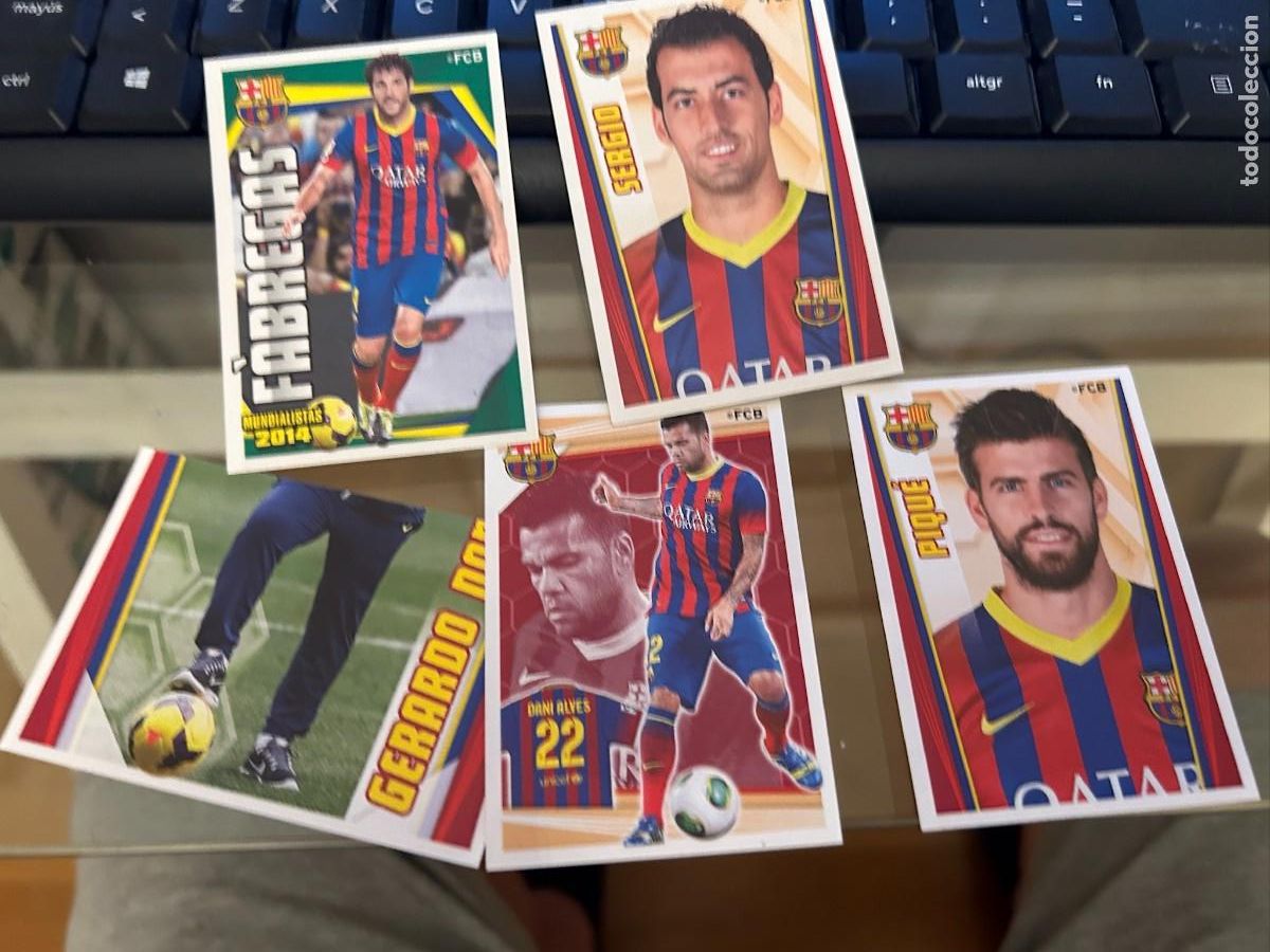 Coleccionismo cromos antiguos: BARCELONA 2013-2014 CROMOS N&ordm; 32-54-63-99 Y 193 SE PUEDEN VENDER SUELTOS NUEVOS
