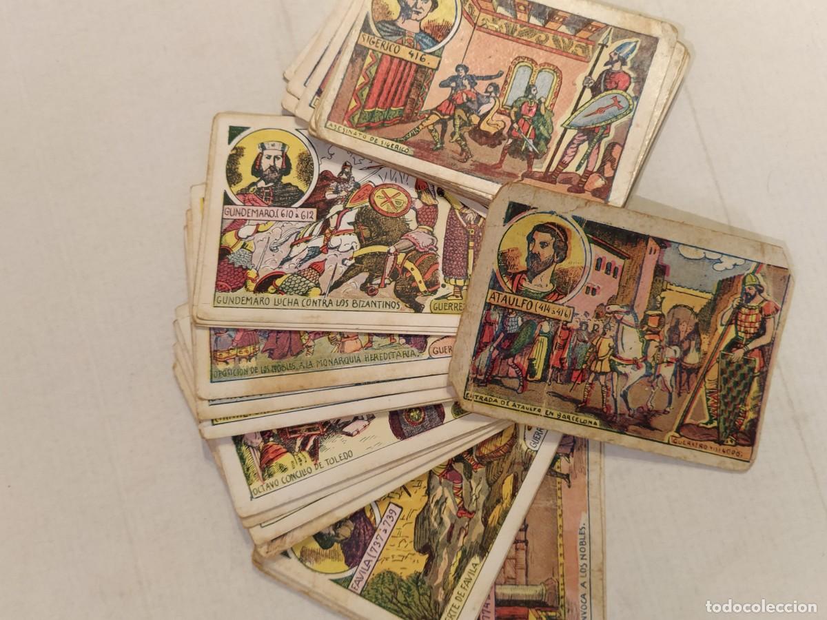Coleccionismo cromos antiguos: HISTORIA DE ESPA&Ntilde;A - EDITORIAL EL GATO NEGRO - COLECCION DE 37 CROMOS - INCOMPLETA -VER FOTOS