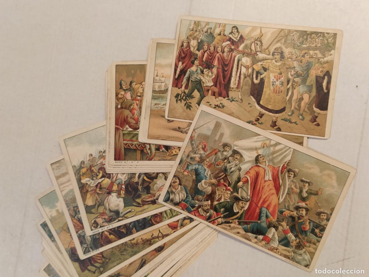 Coleccionismo cromos antiguos: HISTORIA DE CATALUNYA - COLECCION DE 32 CROMOS ANTIGUOS - CHOCOLATES TORRENT , BANYOLES -VER FOTOS