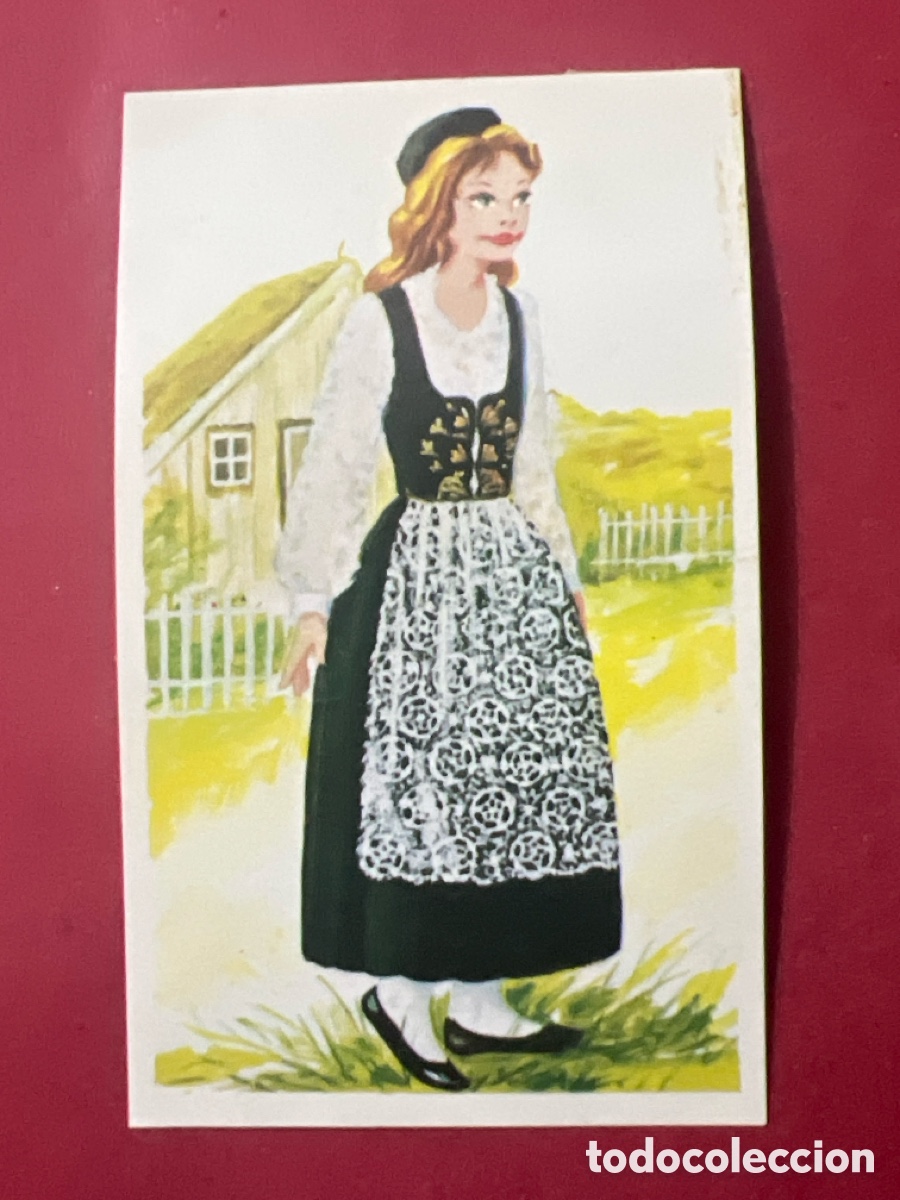 Coleccionismo cromos antiguos: A1756. TRAJES TIPICOS DE MAGA - 175 ISLANDIA