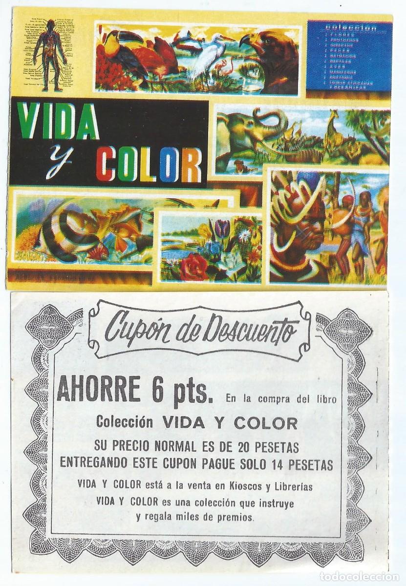 Coleccionismo cromos antiguos: Cup&oacute;n descuento - Vida y Color - Albumes Espa&ntilde;oles &iexcl;Impecable!
