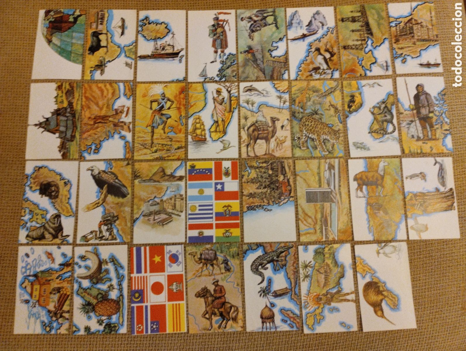 Coleccionismo cromos antiguos: Lote cromos Bimbo Nuestro Mundo Atlas Ilustrado