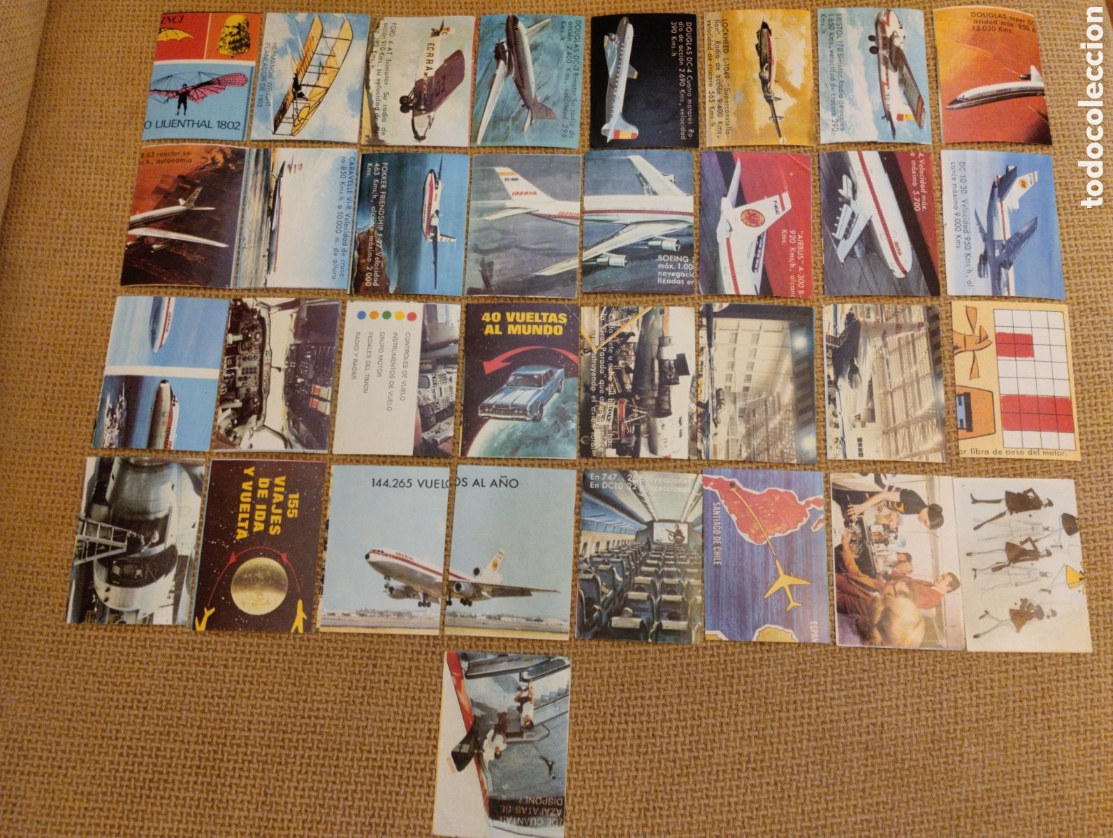 Coleccionismo cromos antiguos: Lote de cromos Bimbo Volar y Saber