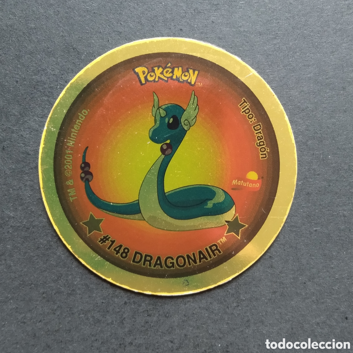 Coleccionismo cromos antiguos: TAZO - N&ordm; #148 DRAGONAIR / #149 DRAGONITE - GIGANTAZO 4 POKEMON - MATUTANO - A&Ntilde;O 2001