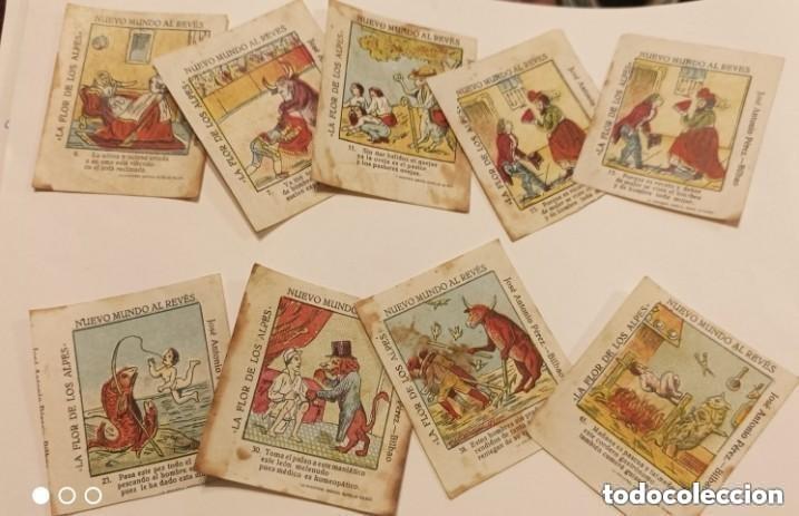 Collectable Antique Stickers: LA FLOR DE LOS ALPES - NUEVO MUNDO AL REV&Eacute;S
