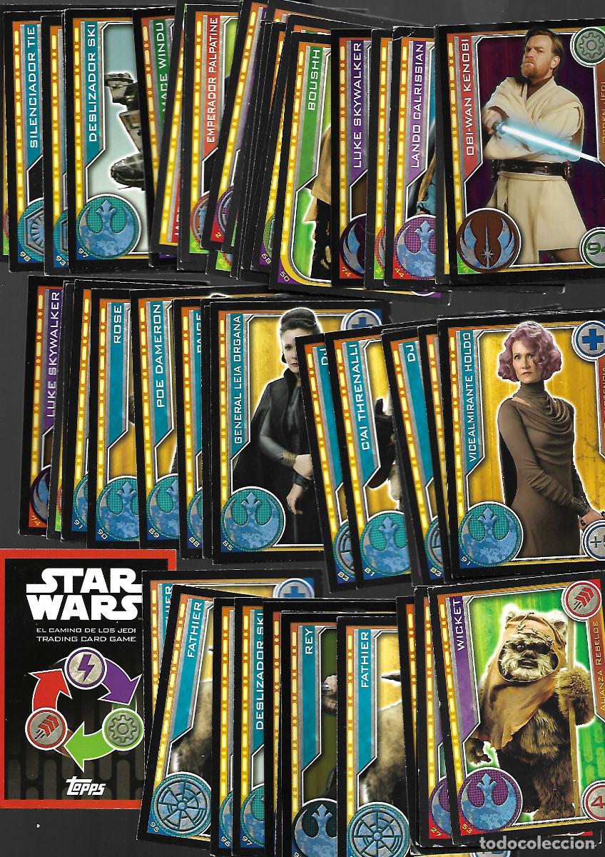 Coleccionismo cromos antiguos: GRAN LOTE DE + DE 90FICHAS DE STAR WARS
