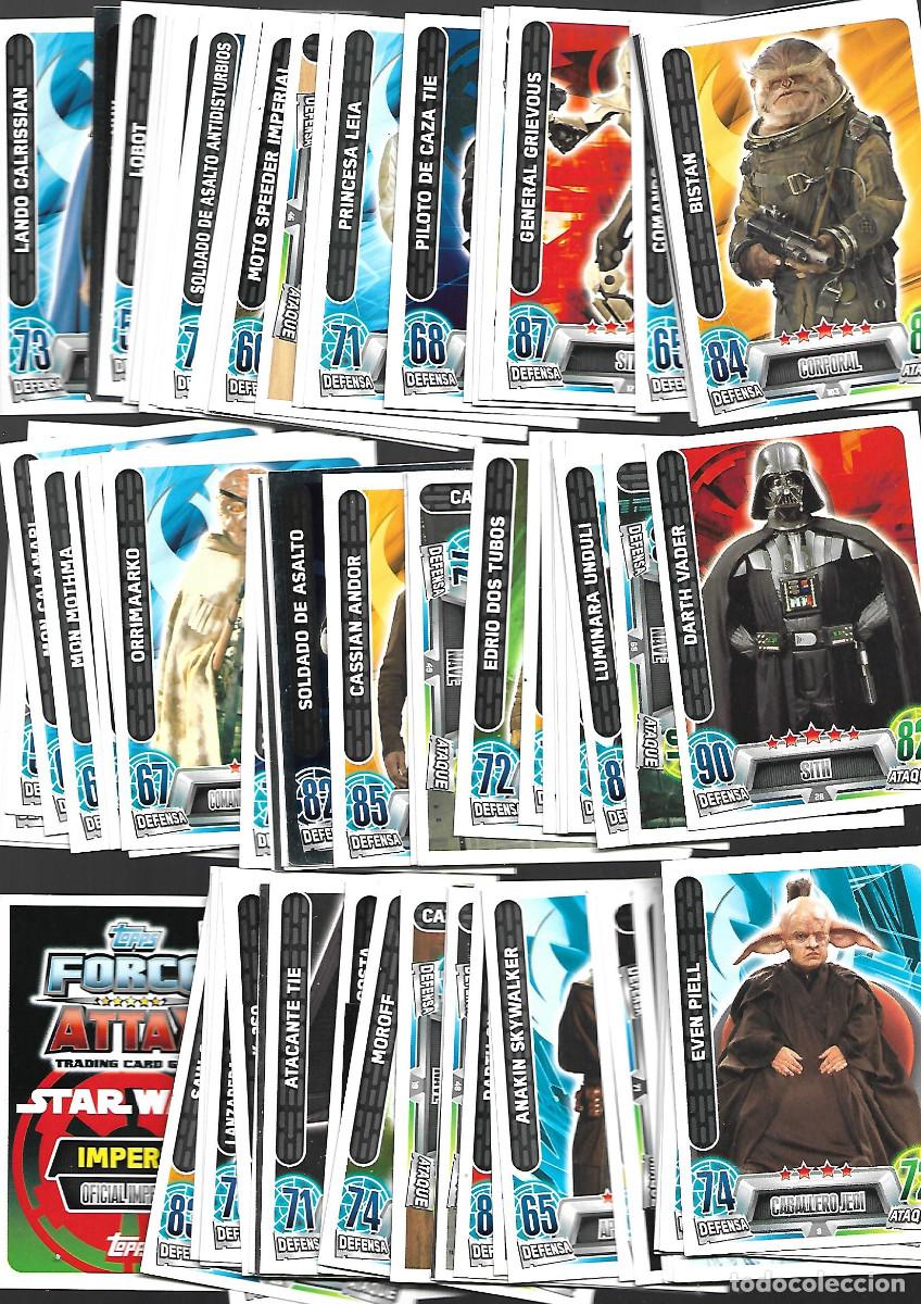 Coleccionismo cromos antiguos: GRAN LOTE DE + DE 80 FICHAS DE FORCE ATTAX
