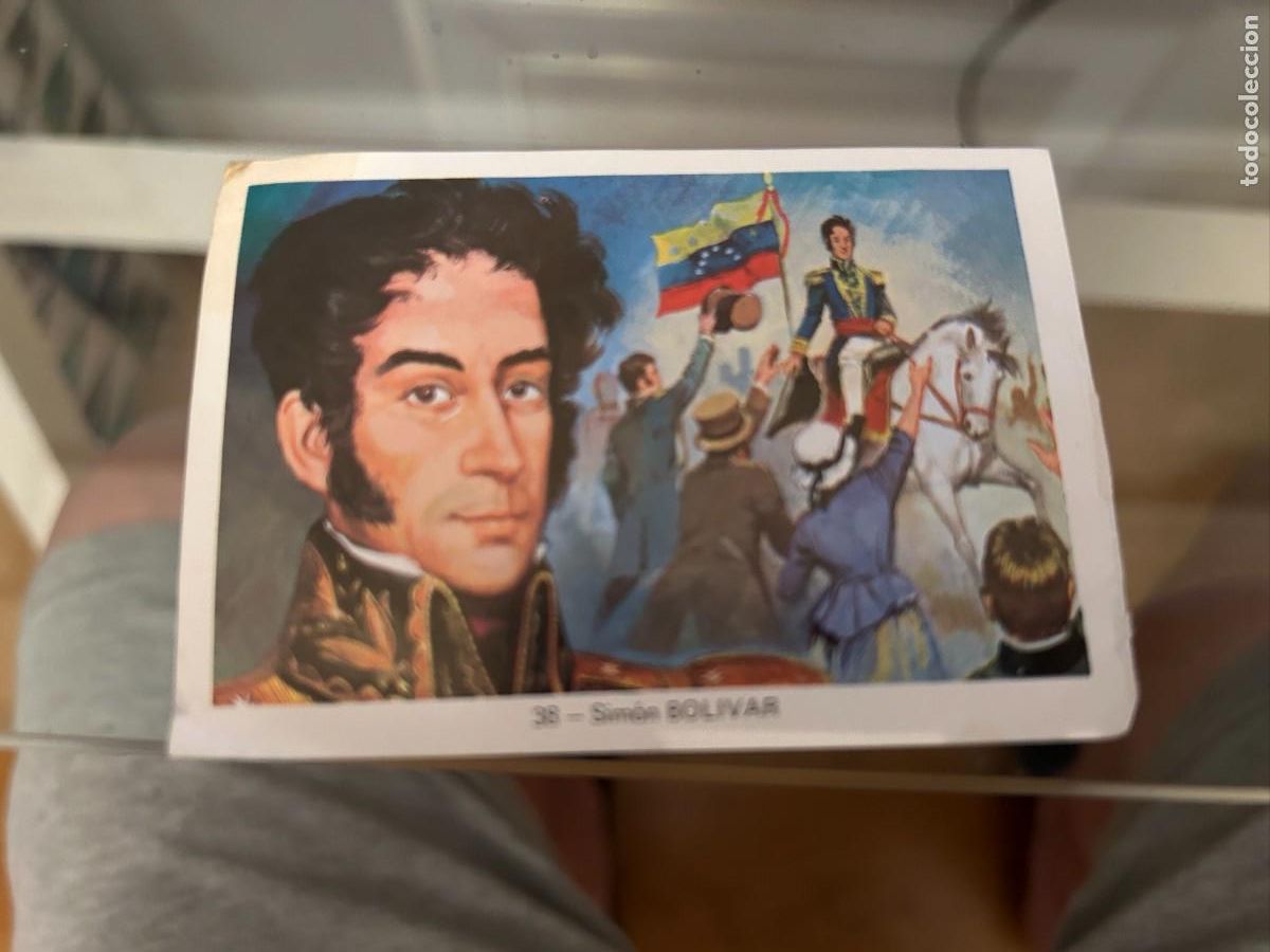 Coleccionismo cromos antiguos: SIMON BOLIVAR N&ordm; 38 BUEN ESTADO