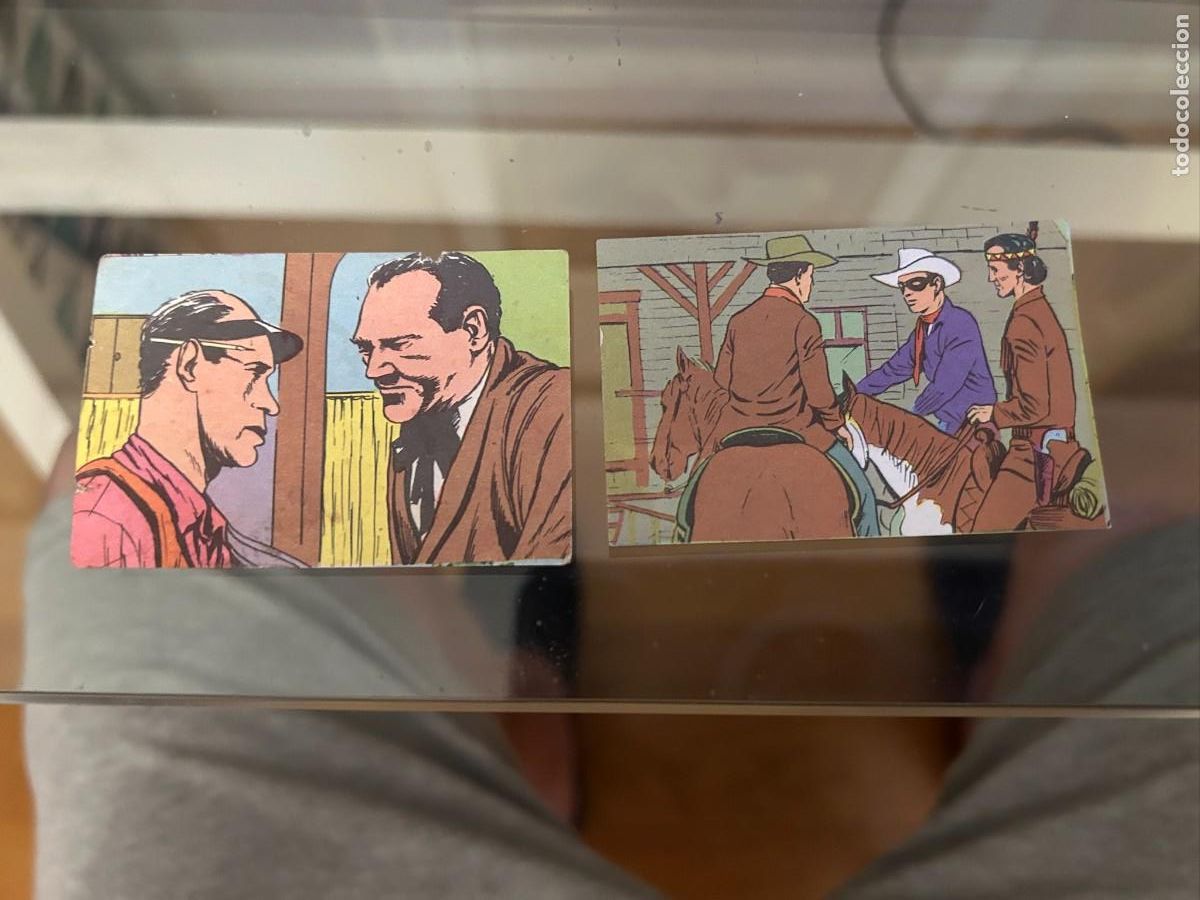 Coleccionismo cromos antiguos: el llanero solitario cromos n&ordm; 105 y 190 se venden sueltos