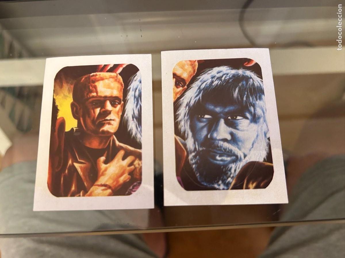 Coleccionismo cromos antiguos: cine cromos n&ordm; 181 boris karloff y 182 ygor se venden sueltos