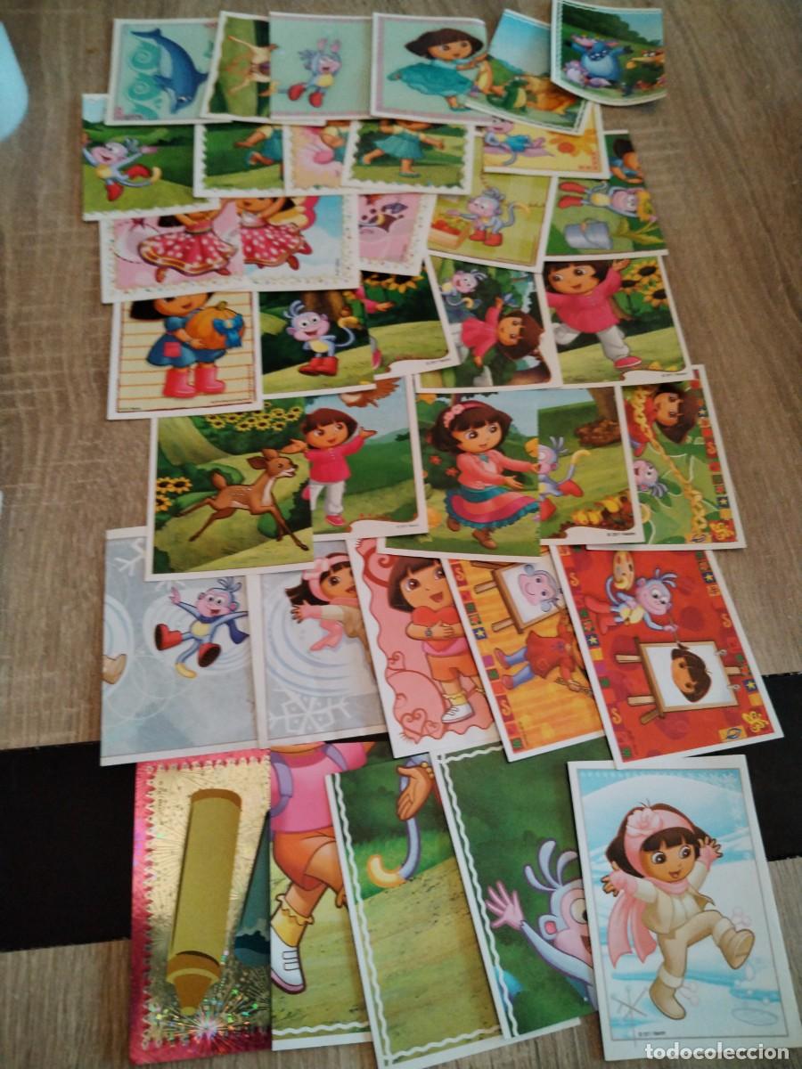 Coleccionismo cromos antiguos: Dora la exploradora- lote 36 cromos diferentes nuevos