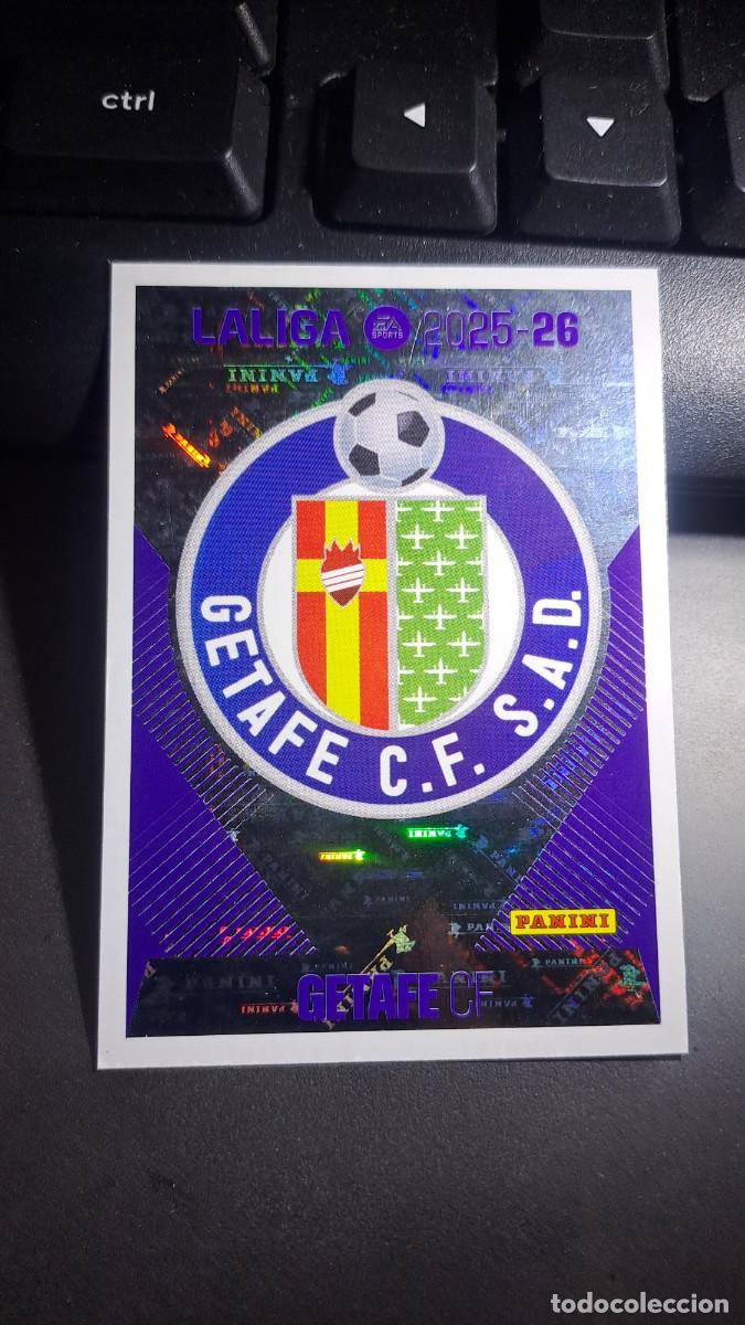 Coleccionismo cromos antiguos: CROMO ESCUDO GETAFE 1 LIGA 2025 2026 25 26 ESTE PANINI NUNCA PEGADO