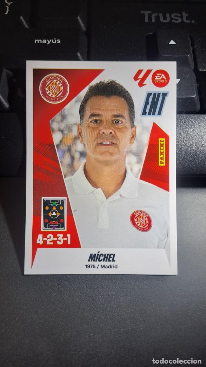 Coleccionismo cromos antiguos: CROMO MICHEL 2 ESCUDO GIRONA LIGA 2025 2026 25 26 ESTE PANINI NUNCA PEGADO