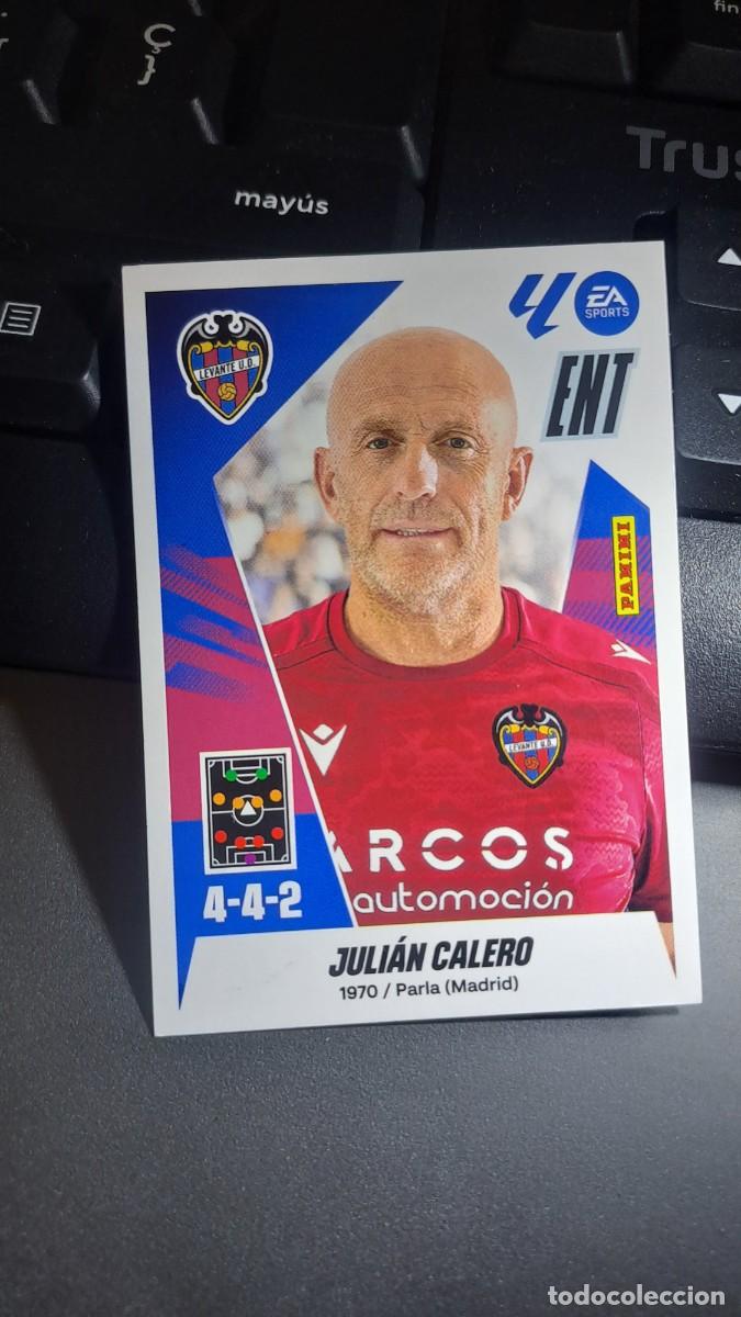 Coleccionismo cromos antiguos: CROMO JULIAN CALERO 2 ENTRENADOR LEVANTE LIGA 2025 2026 25 26 ESTE PANINI NUNCA PEGADO