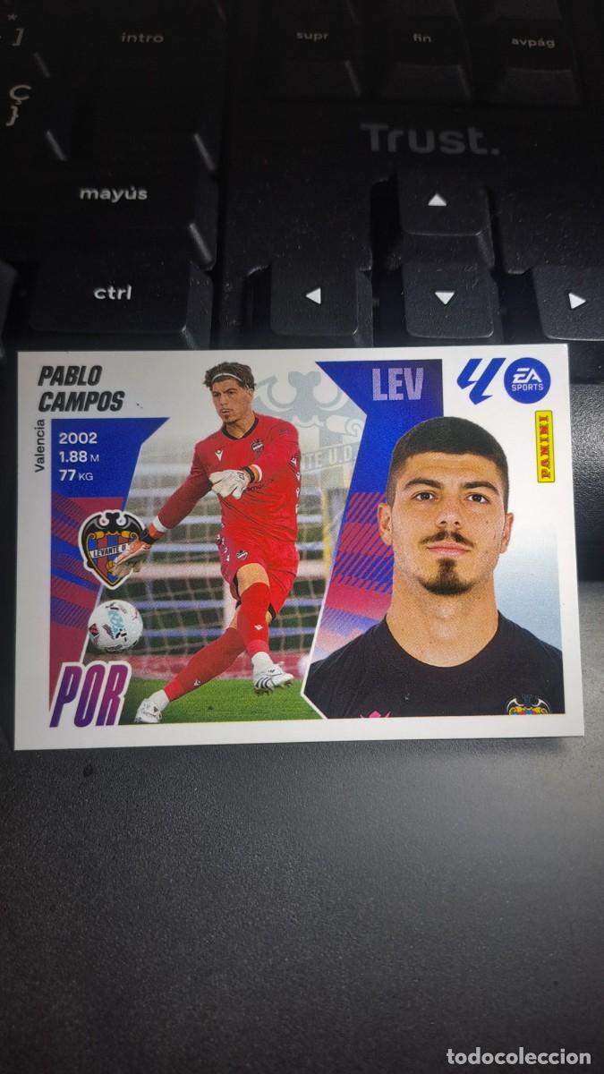Coleccionismo cromos antiguos: CROMO PABLO CAMPOS 3 LEVANTE LIGA 2025 2026 25 26 ESTE PANINI NUNCA PEGADO