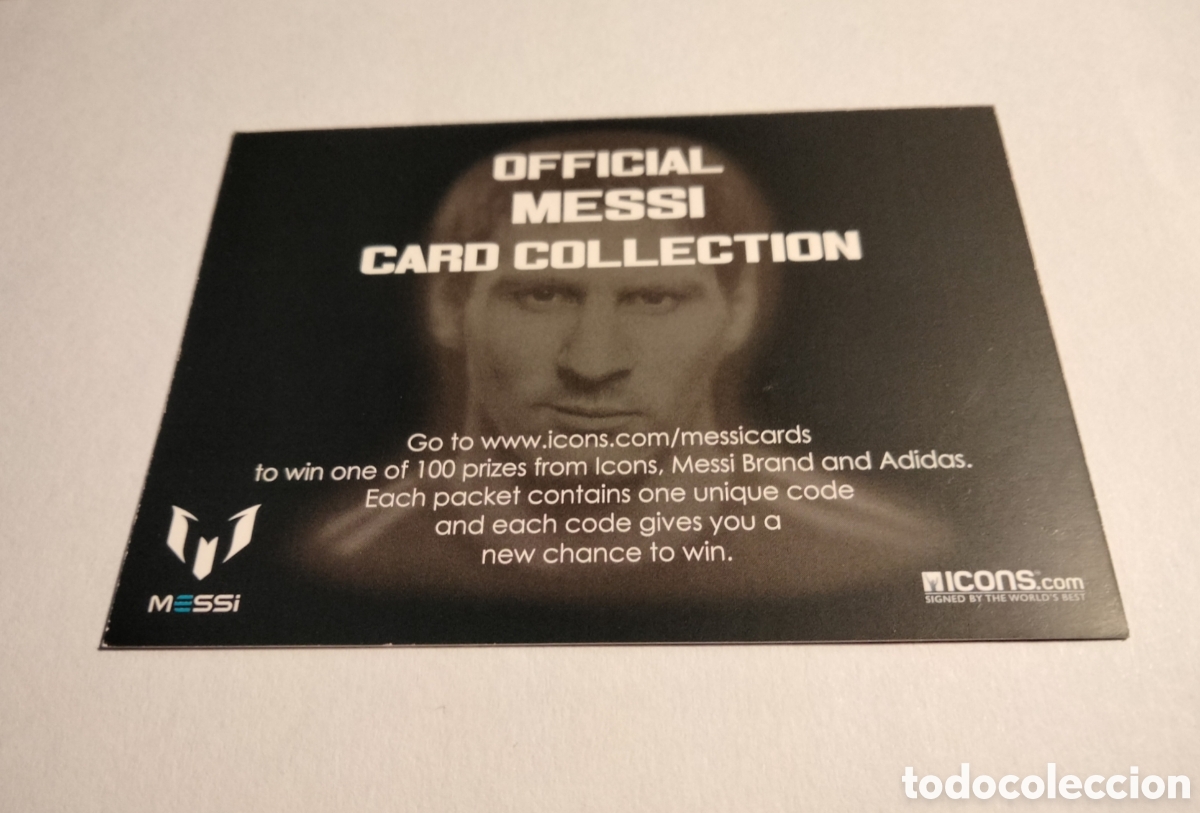 Coleccionismo cromos antiguos: MESSI ICONS OFFICIAL CARD COLLECTION 2013 TARJETA CODIGO