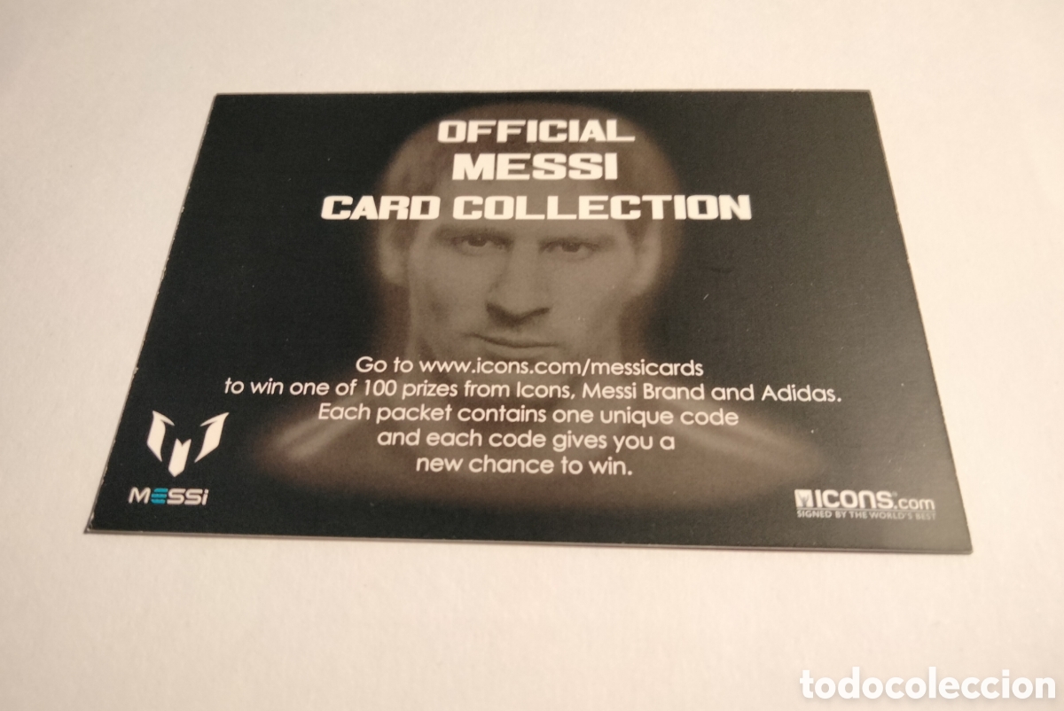 Coleccionismo cromos antiguos: MESSI ICONS OFFICIAL CARD COLLECTION 2013 TARJETA CODIGO