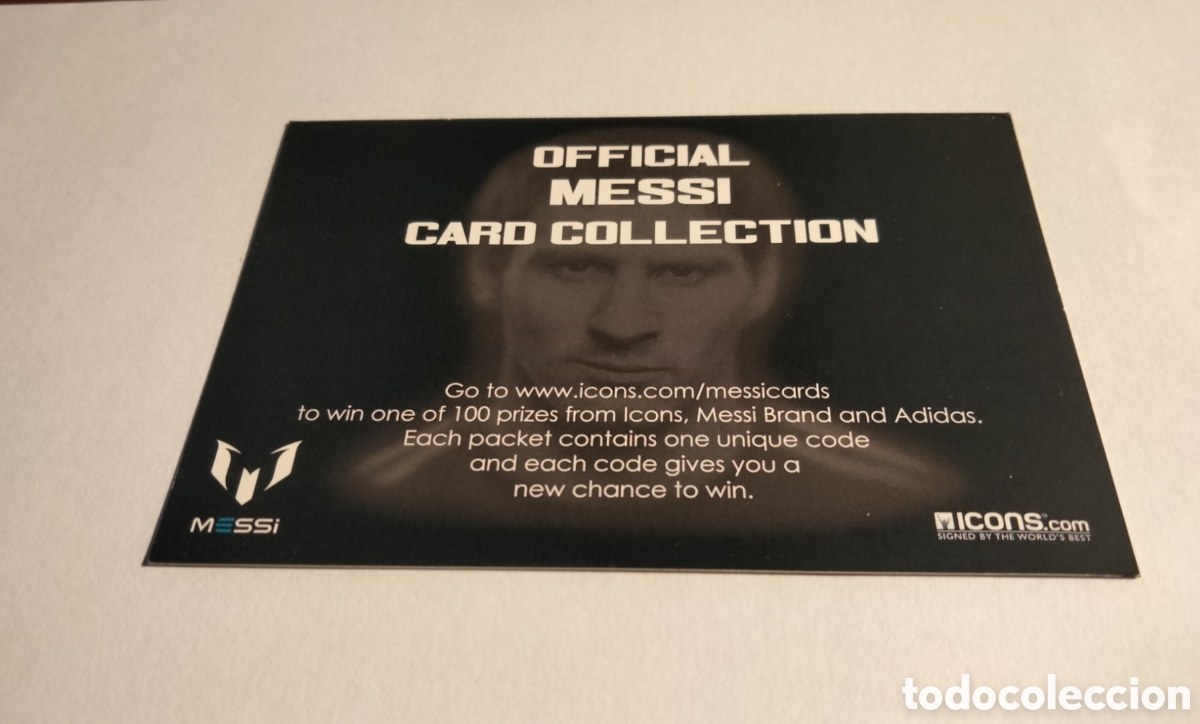 Coleccionismo cromos antiguos: MESSI ICONS OFFICIAL CARD COLLECTION 2013 TARJETA CODIGO