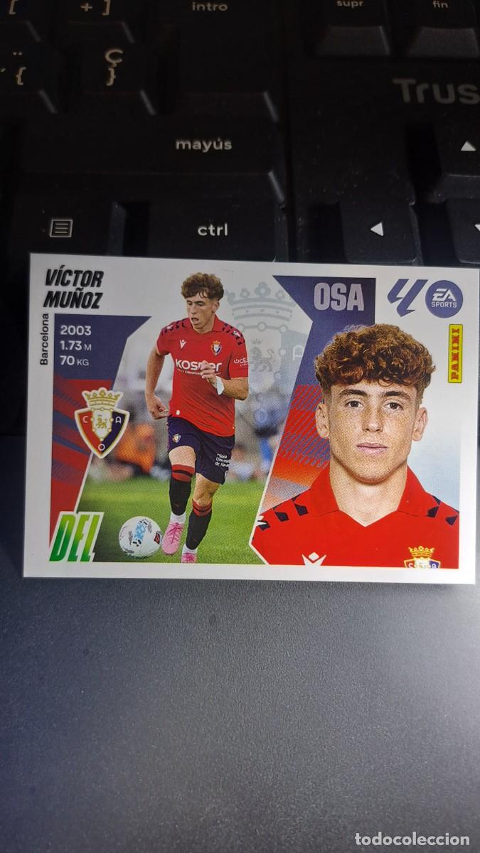 Coleccionismo cromos antiguos: CROMO VICTOR MU&Ntilde;OZ 17 OSASUNA LIGA 2025 2026 25 26 ESTE PANINI NUNCA PEGADO