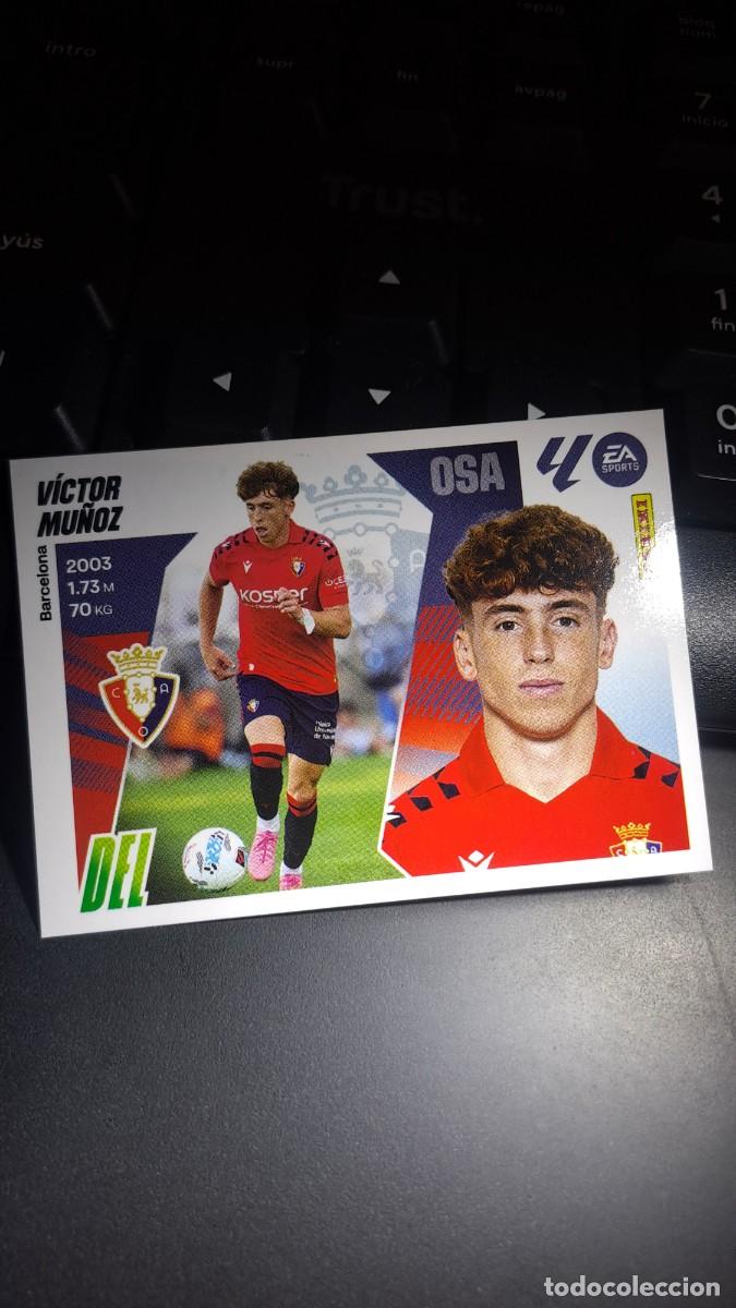 Coleccionismo cromos antiguos: CROMO VICTOR MU&Ntilde;OZ 17 OSASUNA LIGA 2025 2026 25 26 ESTE PANINI NUNCA PEGADO