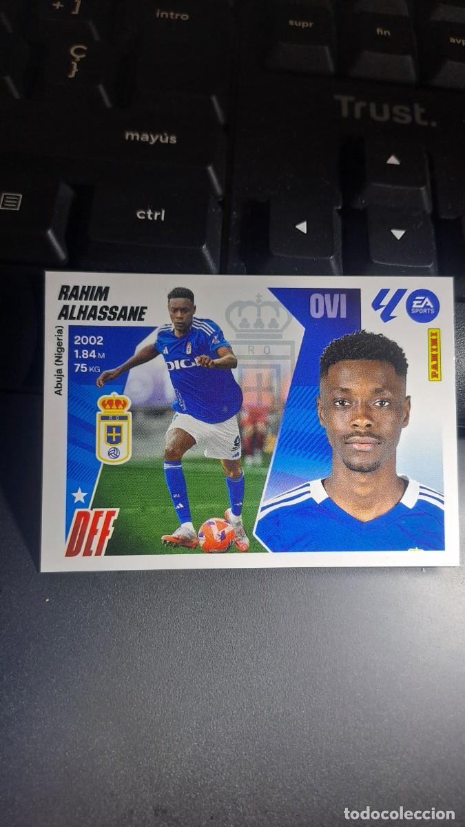 Coleccionismo cromos antiguos: CROMO RAHIM ALHASSANE 9 OVIEDO LIGA 2025 2026 25 26 ESTE PANINI NUNCA PEGADO