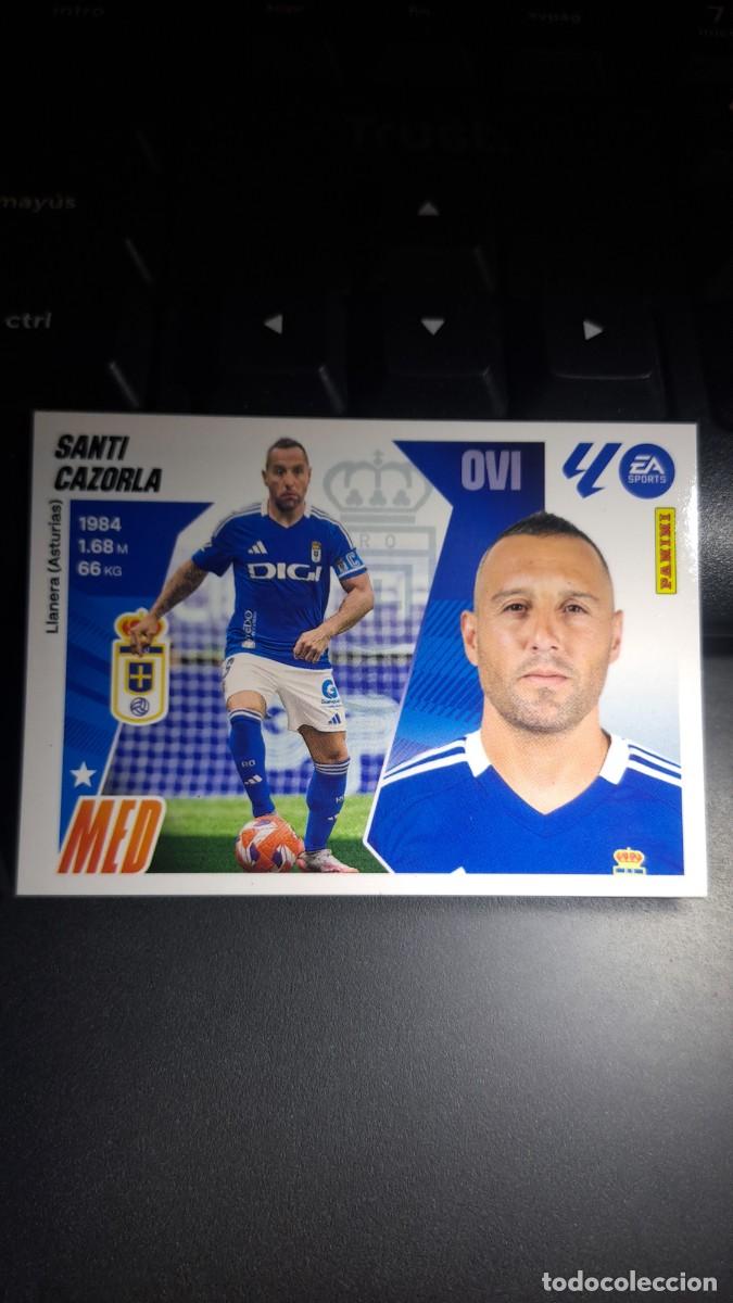 Coleccionismo cromos antiguos: CROMO SANTI CAZORLA 14 OVIEDO LIGA 2025 2026 25 26 ESTE PANINI NUNCA PEGADO