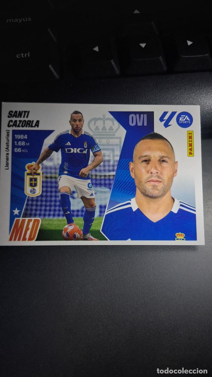 Coleccionismo cromos antiguos: CROMO SANTI CAZORLA 14 OVIEDO LIGA 2025 2026 25 26 ESTE PANINI NUNCA PEGADO