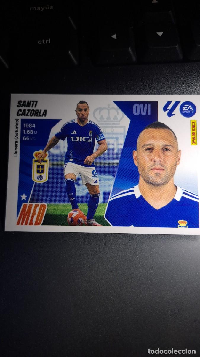 Coleccionismo cromos antiguos: CROMO SANTI CAZORLA 14 OVIEDO LIGA 2025 2026 25 26 ESTE PANINI NUNCA PEGADO