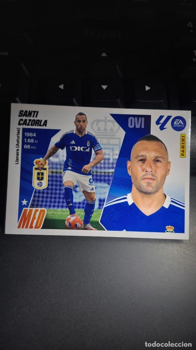 Coleccionismo cromos antiguos: CROMO SANTI CAZORLA 14 OVIEDO LIGA 2025 2026 25 26 ESTE PANINI NUNCA PEGADO
