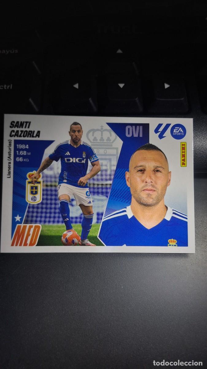 Coleccionismo cromos antiguos: CROMO SANTI CAZORLA 14 OVIEDO LIGA 2025 2026 25 26 ESTE PANINI NUNCA PEGADO