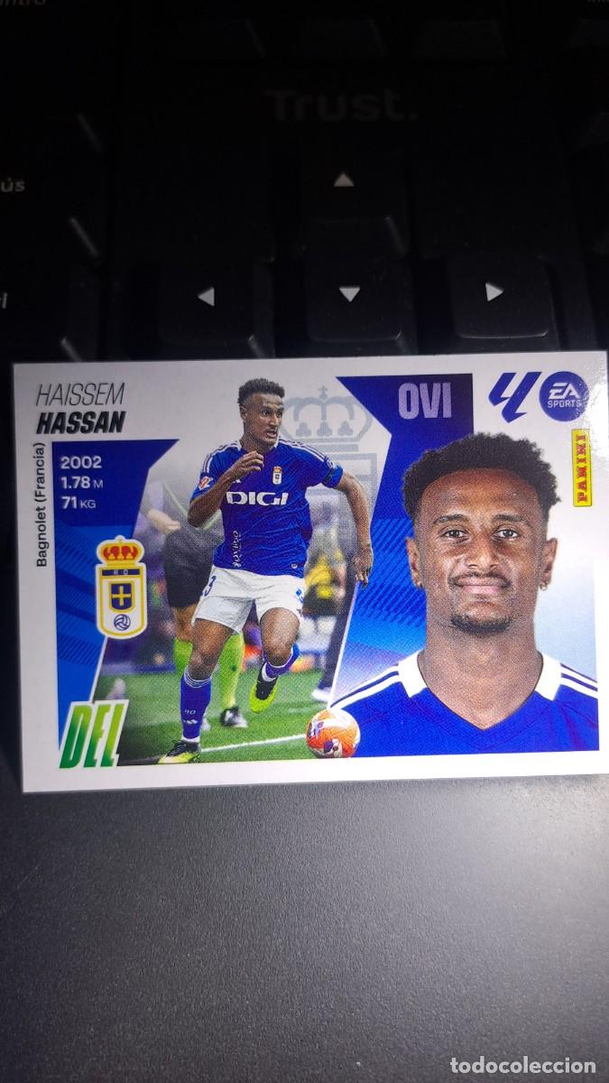 Coleccionismo cromos antiguos: CROMO HASSAN 17 OVIEDO LIGA 2025 2026 25 26 ESTE PANINI NUNCA PEGADO