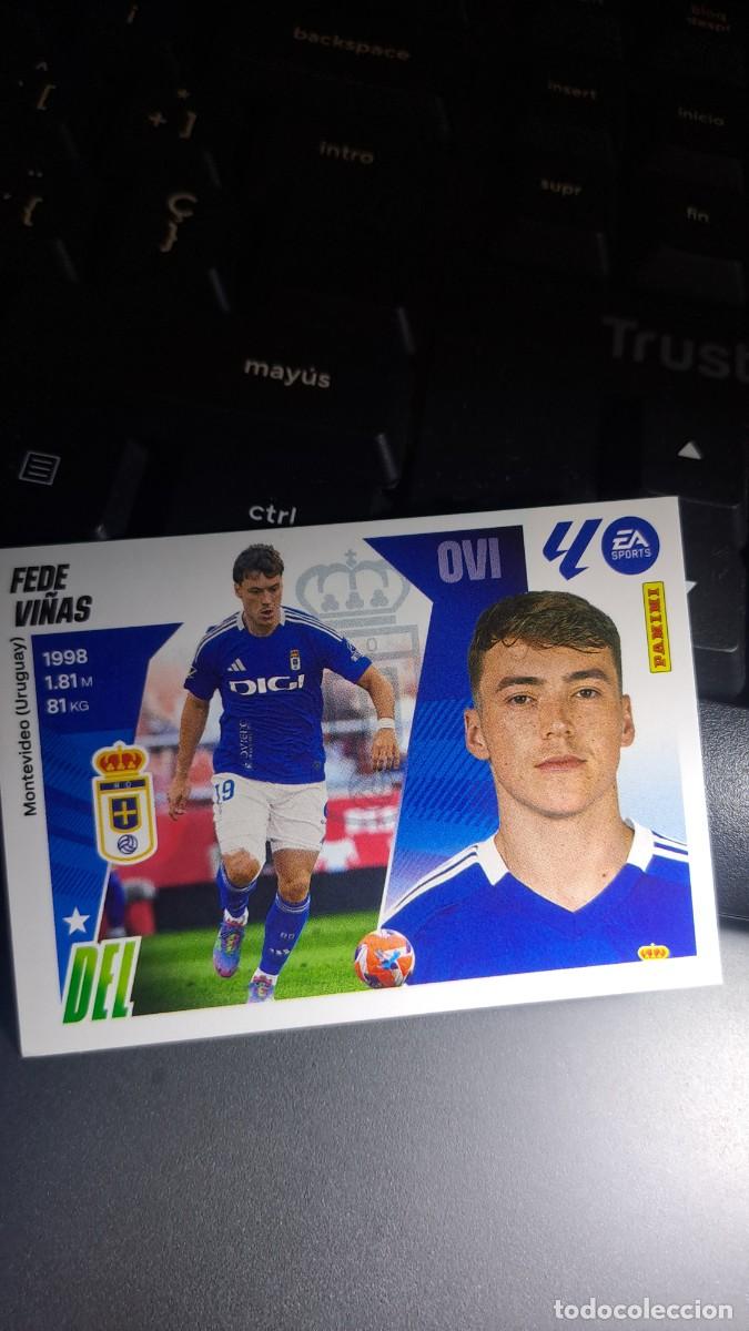 Coleccionismo cromos antiguos: CROMO FEDE VI&Ntilde;AS 18B 18 B OVIEDO LIGA 2025 2026 25 26 ESTE PANINI NUNCA PEGADO