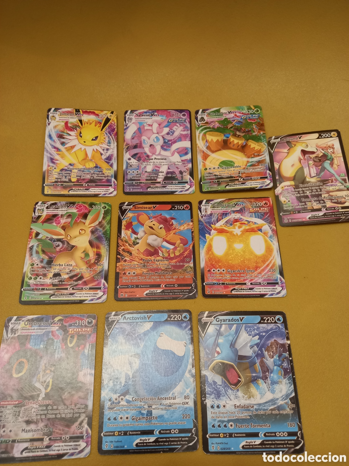 Coleccionismo cromos antiguos: Lote 10 cromos pokemon