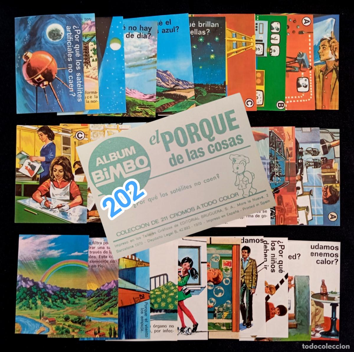 Coleccionismo cromos antiguos: ⚜️ C007. Lote 30 Cromos Diferentes Sin Repetir Bimbo El Porqu&eacute; de las Cosas 1970 Incluye el 202