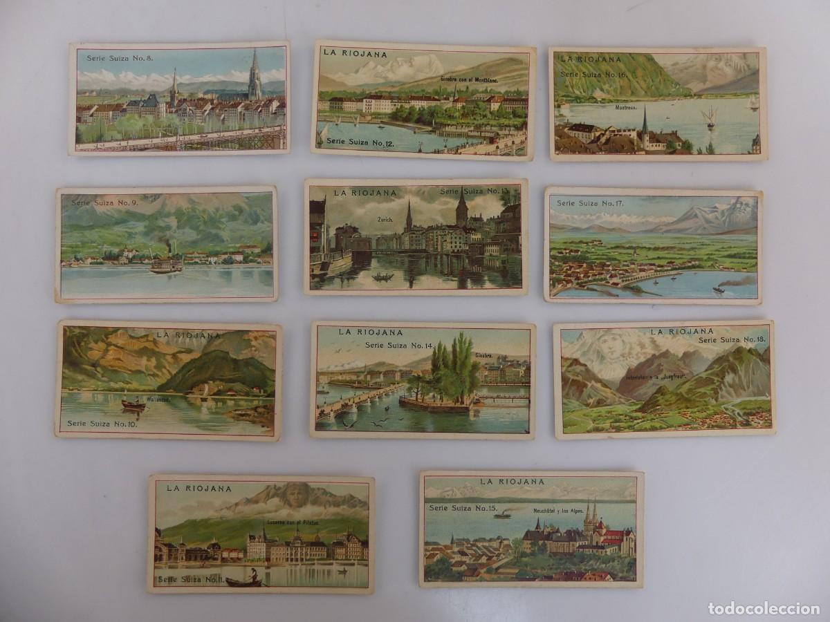 Collectable Antique Stickers: LOTE DE 11 CROMOS CON PUBLICIDAD DE CHOCOLATES LA RIOJANA
