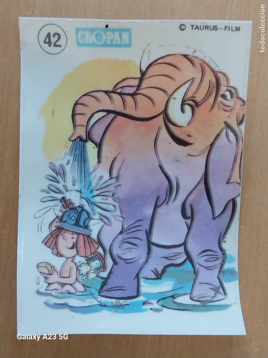 Collectable Antique Stickers: CROPAN WICKIE VICKY WICKY VIKINGO A&Ntilde;OS 70 CROMO 42 ORIGINAL PL&Aacute;STICO LEER PREMIUM PASTELITOS