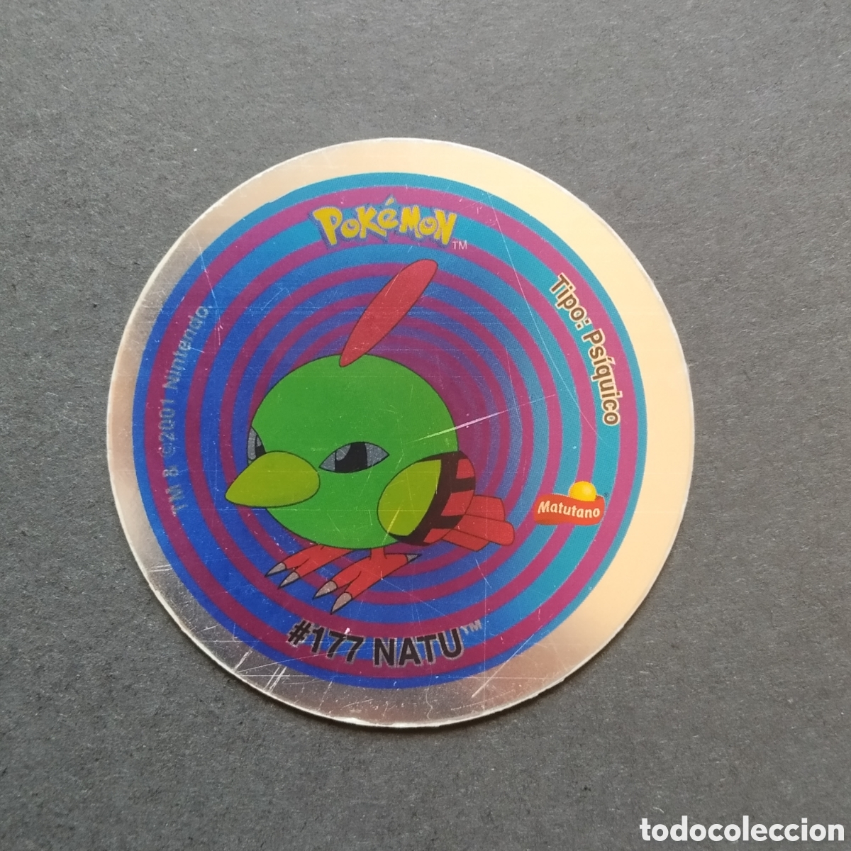 Sammeln alte Sammelbilder: TAZO - N&ordm; #177 NATU / #178 XATU - GIGANTAZO 4 POKEMON - MATUTANO - A&Ntilde;O 2001