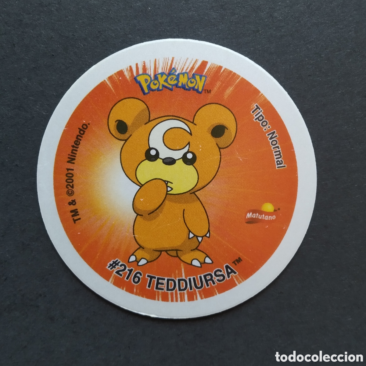 Collectionnisme Cartes &agrave; collectionner anciennes: TAZO - N&ordm; #216 TEDDIURSA / #217 URSARING - GIGANTAZO 4 POKEMON - MATUTANO - A&Ntilde;O 2001