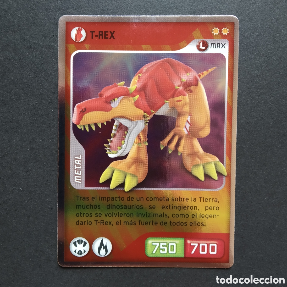 Coleccionismo cromos antiguos: CROMO - N&ordm; 039 - T-REX - INVIZIMALS, DESAFIOS OCULTOS - PANINI - A&Ntilde;O 2013