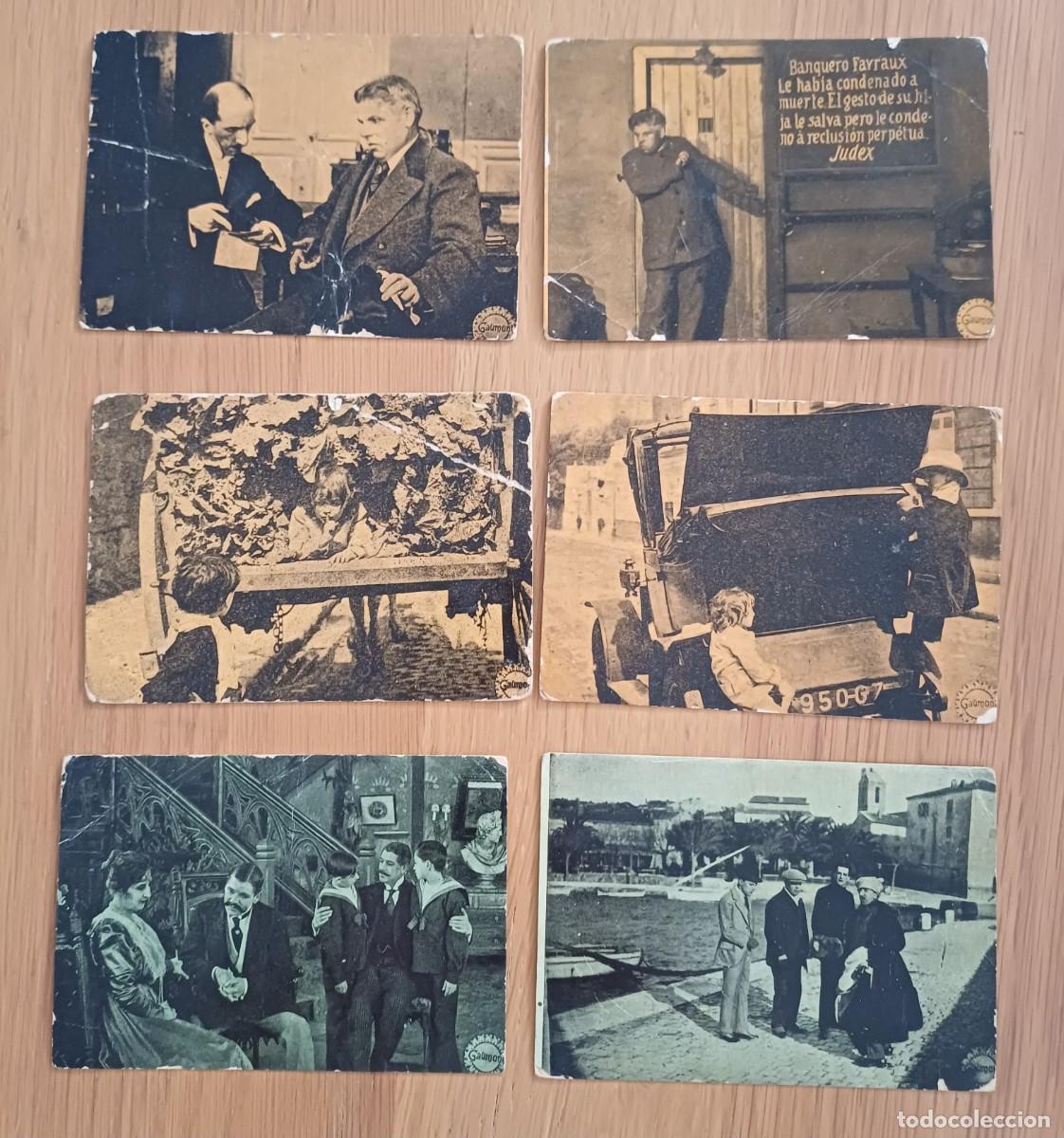 Coleccionismo cromos antiguos: LOTE CON 6 CROMOS DE LA PELICULA JUDEX, CHOCOLATE PI