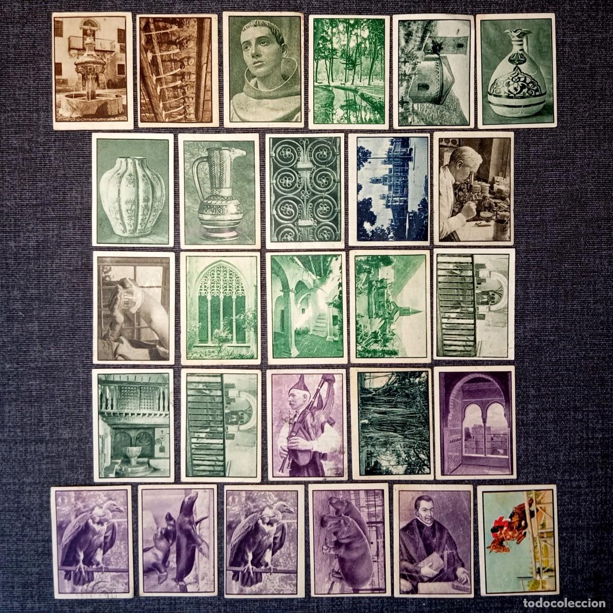 Coleccionismo cromos antiguos: ⚜️ C007. Lote de 27 Cromos Diferentes Sin Pegar - 2.&ordm; &Aacute;lbum Gallina Blanca (1955)