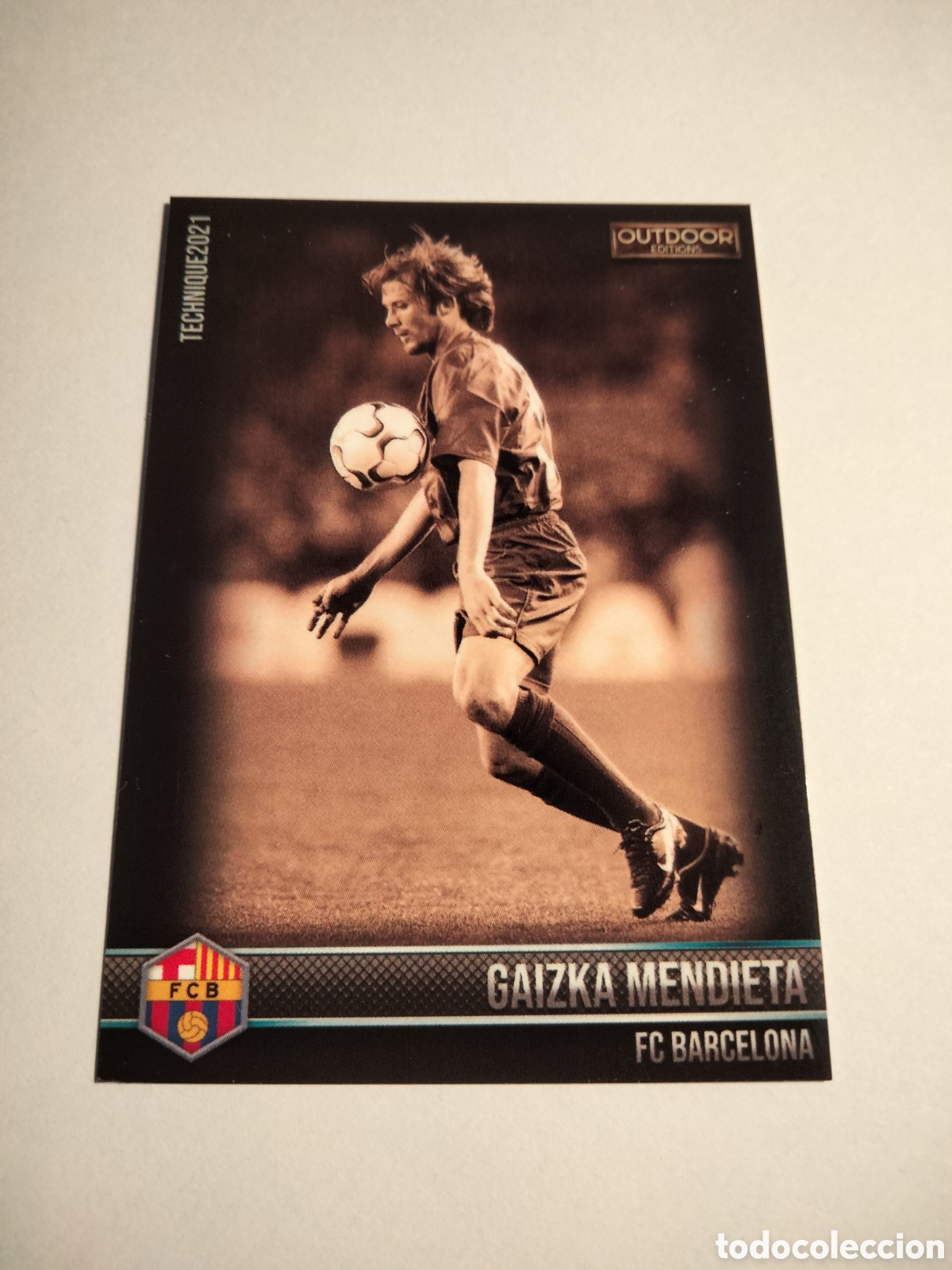 Coleccionismo cromos antiguos: MENDIETA FC. BARCELONA OUTDOOR EDITIONS TECHNIQUE 2021 CUSTOM CARDS