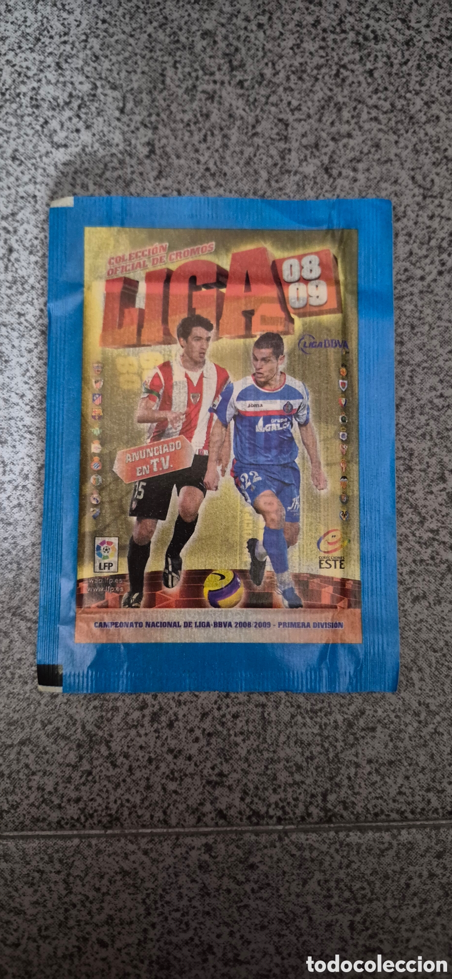 Colecionismo Cromos antigos: SOBRE LIGA ESTE T.08 09