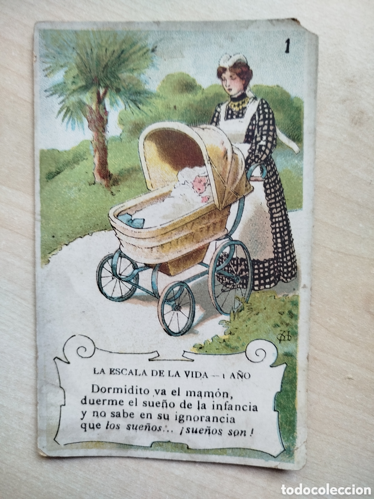 Coleccionismo cromos antiguos: La escala de la vida, n&uacute;m. 1, Chocolate Amatller