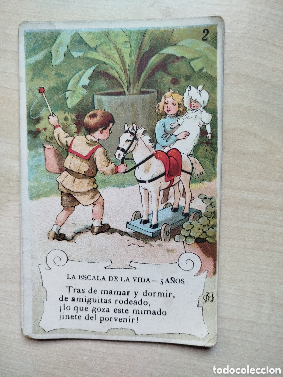 Coleccionismo cromos antiguos: La escala de la vida, n&uacute;m. 2, Chocolate Amatller