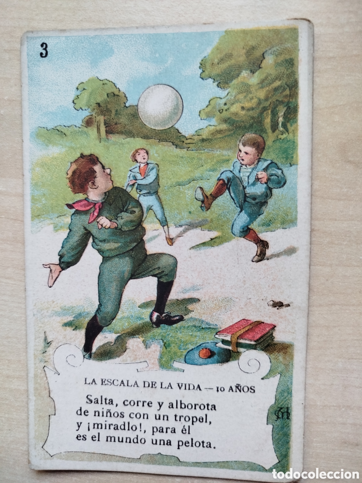 Coleccionismo cromos antiguos: La escala de la vida, n&uacute;m. 3, Chocolate Amatller