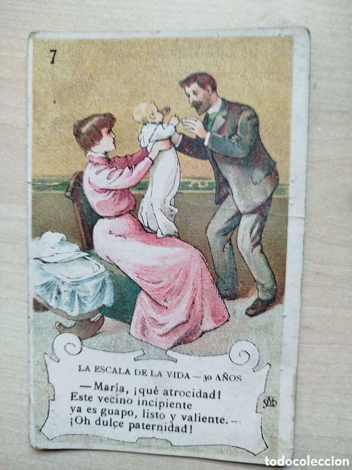 Coleccionismo cromos antiguos: La escala de la vida, n&uacute;m. 7, Chocolate Amatller